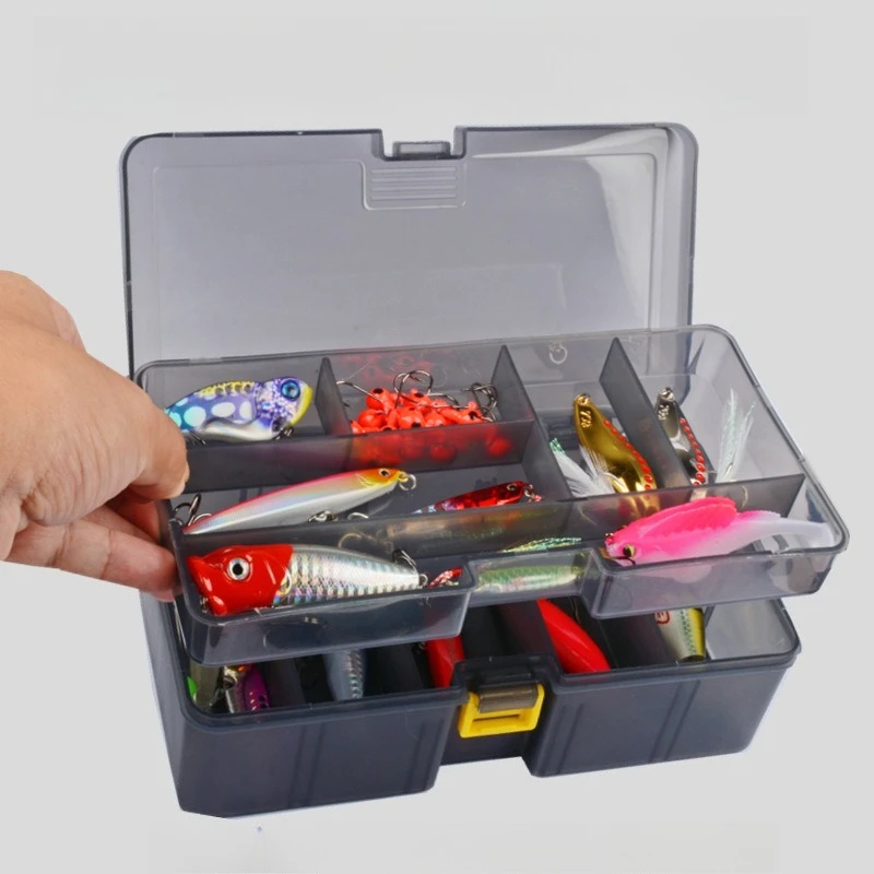 Caja abierta mostrando la organización interior