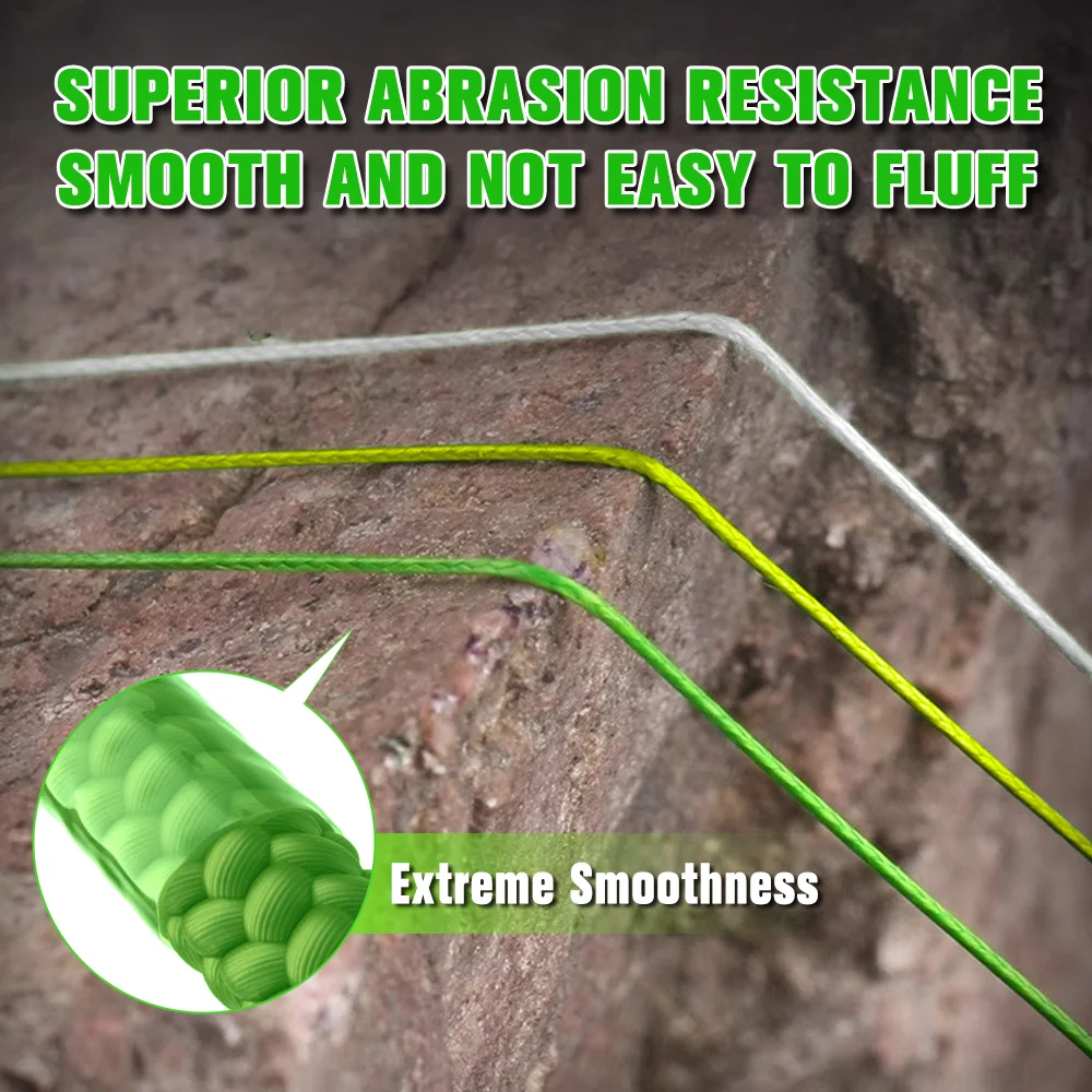 Línea de pesca trenzada VIKINGAR PE, 9 hebras, 300M, 500M, 1000M, 13-100LB, línea de pesca multifilamento súper fuerte, todo para peces y carpa - imagen 3