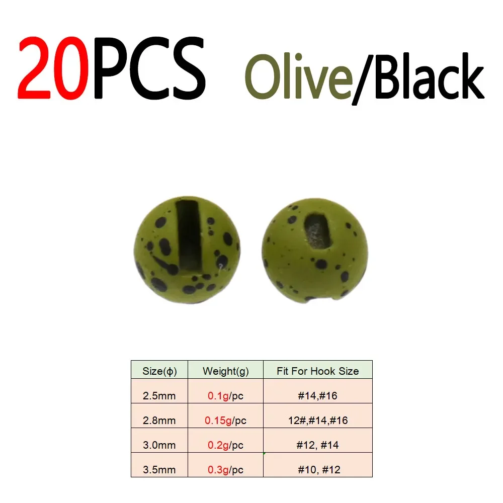 20pcs OliveIBlack