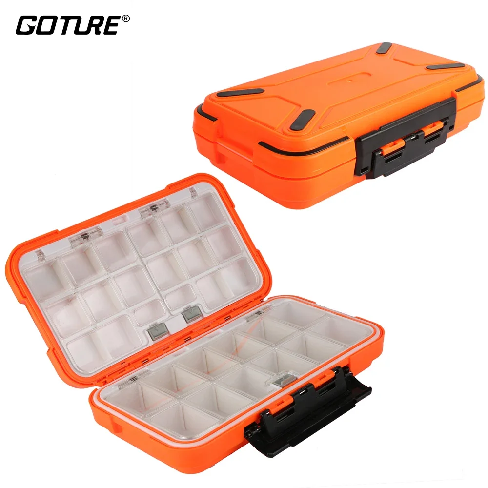 Goture-caja de aparejos de pesca de doble capa, alta calidad, doble capa, accesorios de pesca de carpa, equipo de almacenamiento, talla S M L - imagen 2