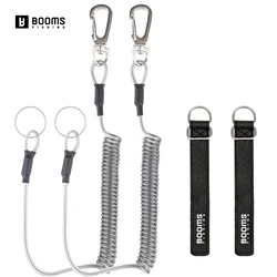 Booms Fishing T04RB1 Cordón retráctil con mosquetón para pesca