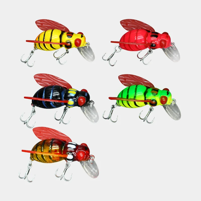 Luya-Cebo falso para hierba de agua dulce, carpa, arenque, carpa plateada, Mino, cebo duro, abejas, moscas, hormigas voladoras, 2023 Original, nuevo - imagen 3