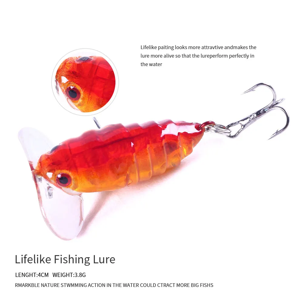 Cicada Surface – Insecto artificial flotante para lubina - imagen 4