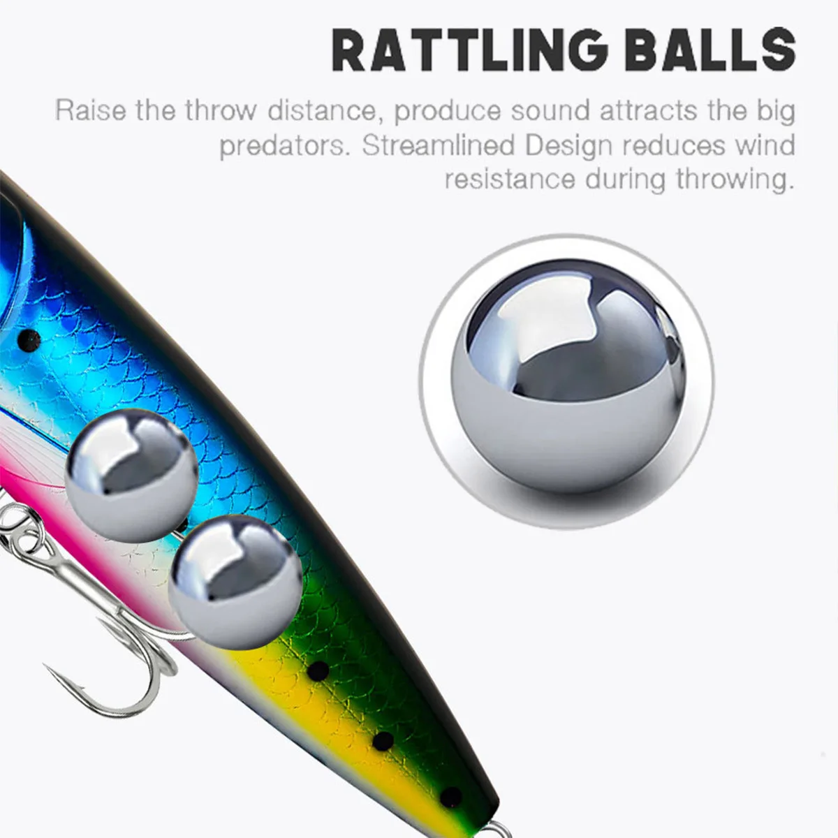 Señuelo de pesca Popper Topwater, cebo duro Artificial de agua salada para atún Wahoo, superficie de lubina, 59g, 14cm - imagen 4