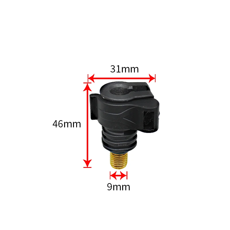 Herramienta de pesca de carpa, adaptador de liberación rápida, hilos BSF estándar de 3/8 "para vainas de caña, barras de zumbido, reposapiés de caña, 2 uds. - imagen 2