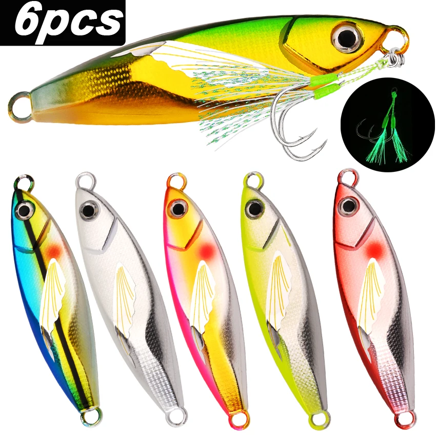 Señuelo de pesca con plantilla de Metal, anzuelo de hundimiento de 80G, 100G, 120G, cuchara de mar, ideal para pesca en invierno, cebo de hielo duro, 6 piezas - imagen 4