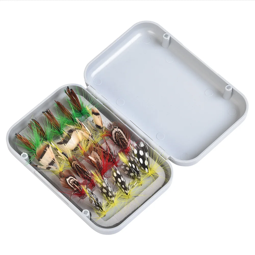 Señuelos de pesca con mosca, cebo de acero con alto contenido de carbono, aparejos de pesca con manivela superafilada, señuelo perfecto, 20 unidades por juego - imagen 2