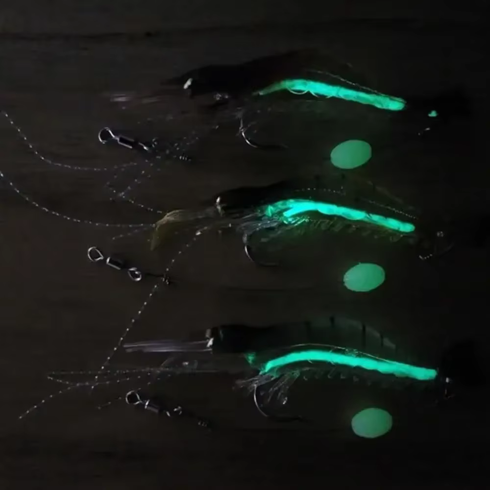 Goture Jig Head Swimbait de vinilo camarón – Señuelo pesca lubina - imagen 4