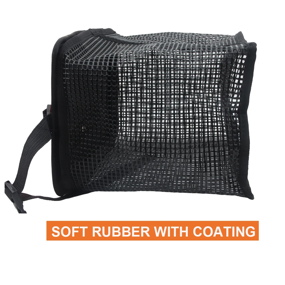 Cesta flotante para peces, cesta para peces atrapar, soporte de pesca plegable, cubo para pececillos, cebo de pesca de malla plegable portátil - imagen 3