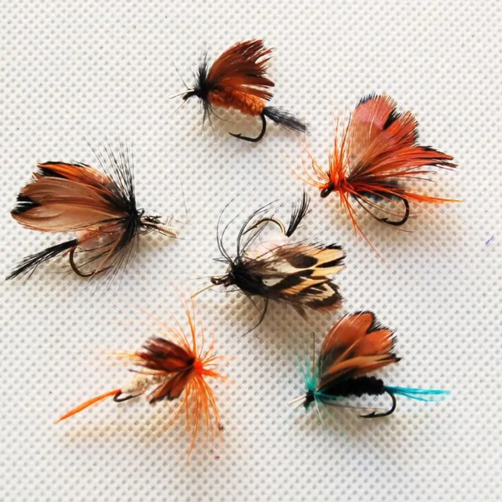 Señuelo perfecto para insectos mentales, moscas, Señuelos de pesca con mosca, cebo, pluma afilada, señuelo para insectos artificiales, anzuelo de manivela para exteriores - imagen 3