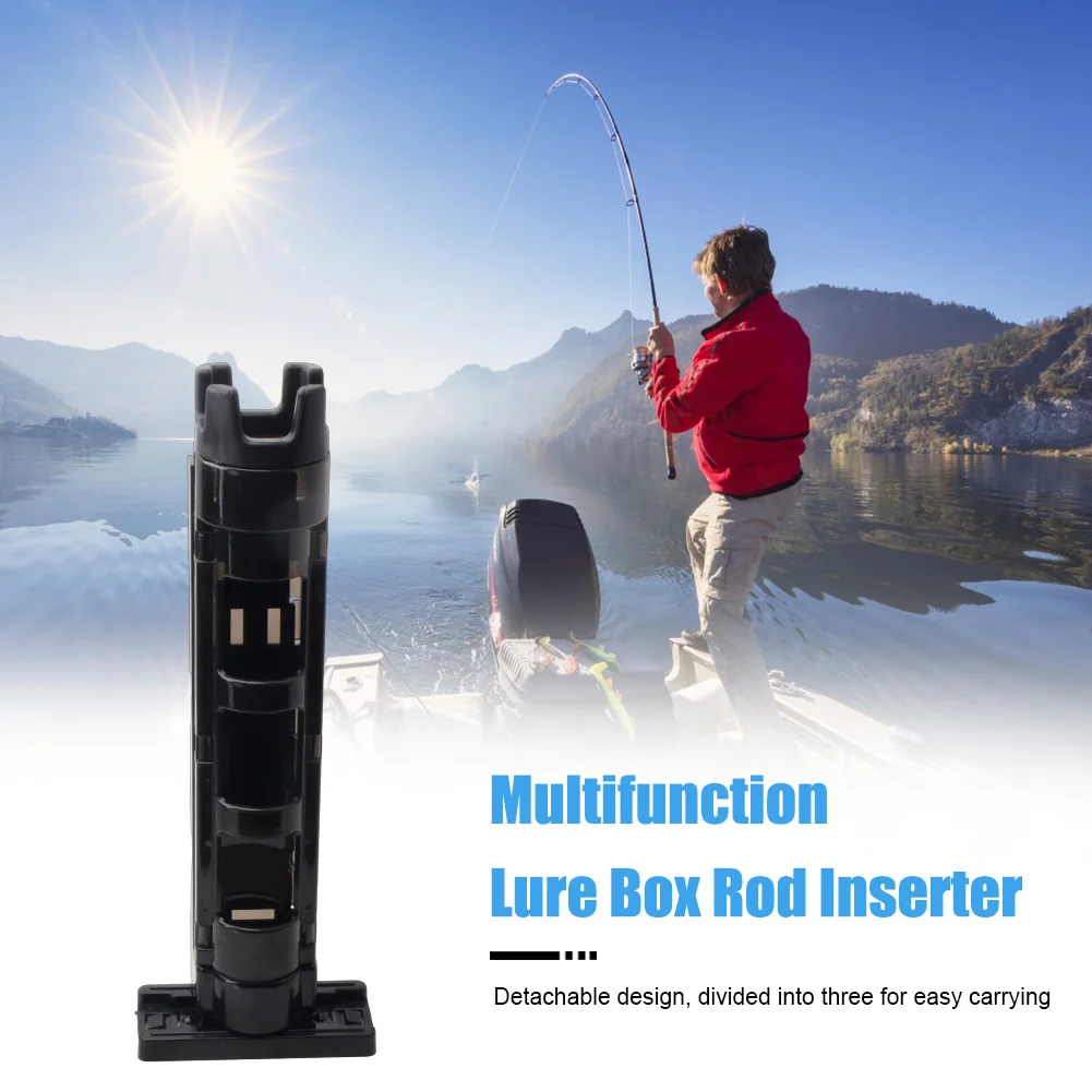 Caja de pesca portátil multifuncional, soporte para caña de pescar, soporte para caña de pescar, accesorios para caña - imagen 4