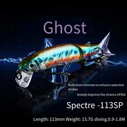 Crankbait flotante realista con ojos 3D – Señuelo artificial duro