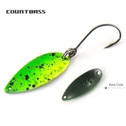 COUNTBASS Cucharas de pesca de trucha 2,1g 5/64oz señuelo de fundición para salmón Pike Bass cebos de latón de Metal