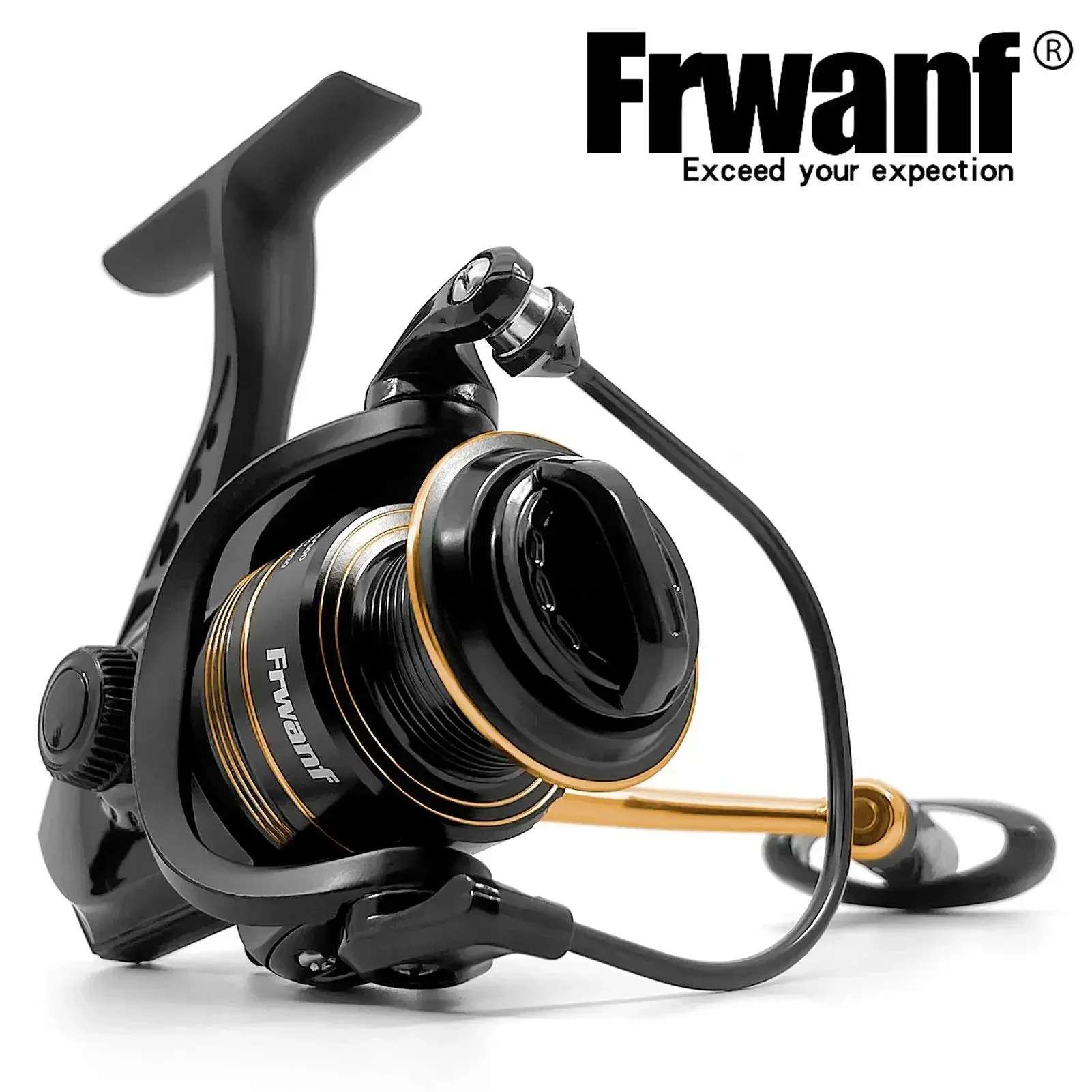 Carrete giratorio Frwanf 2000 - 7000, arrastre máximo ultraligero, 12kg, 8BB, marco de Metal, carrete de pesca para Surfcasting, carretes de pesca giratorios de agua salada - imagen 2