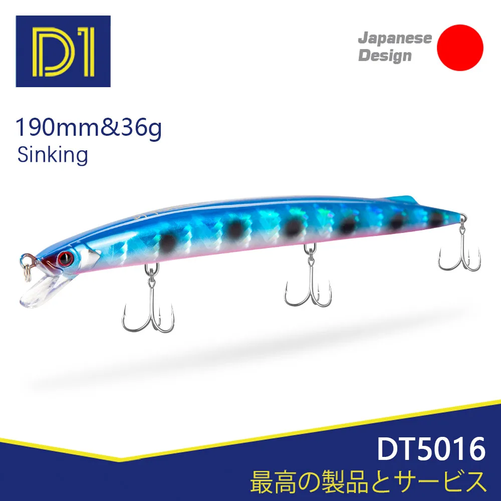 D1 Señuelo Wobbler 190mm 36g – Profundidad 0,6-0,9m – Trucha Mar