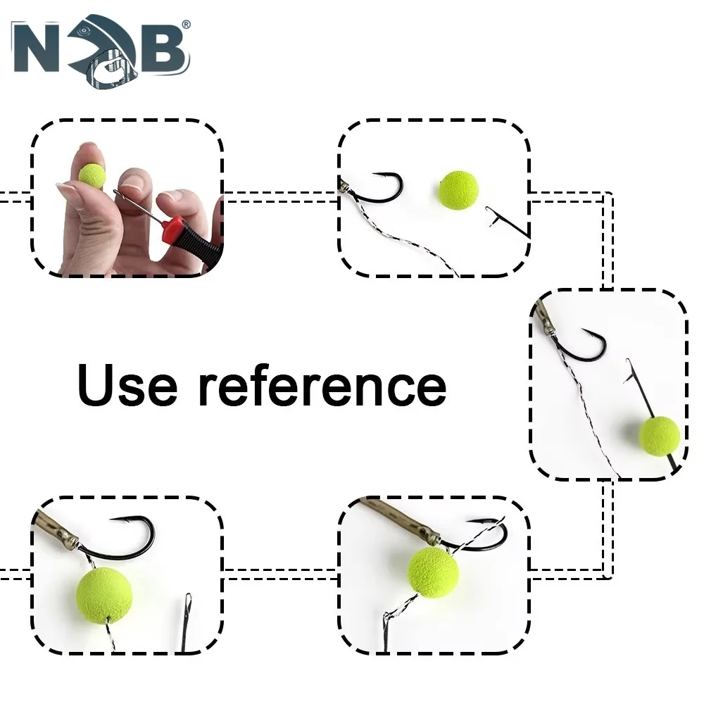 Boilie de pesca de carpa, taladro de cebo, aguja de cebo, puerta, Pellet, aparejos de pelo, herramientas de empalme, accesorios de carga, 1-4 Uds. - imagen 4