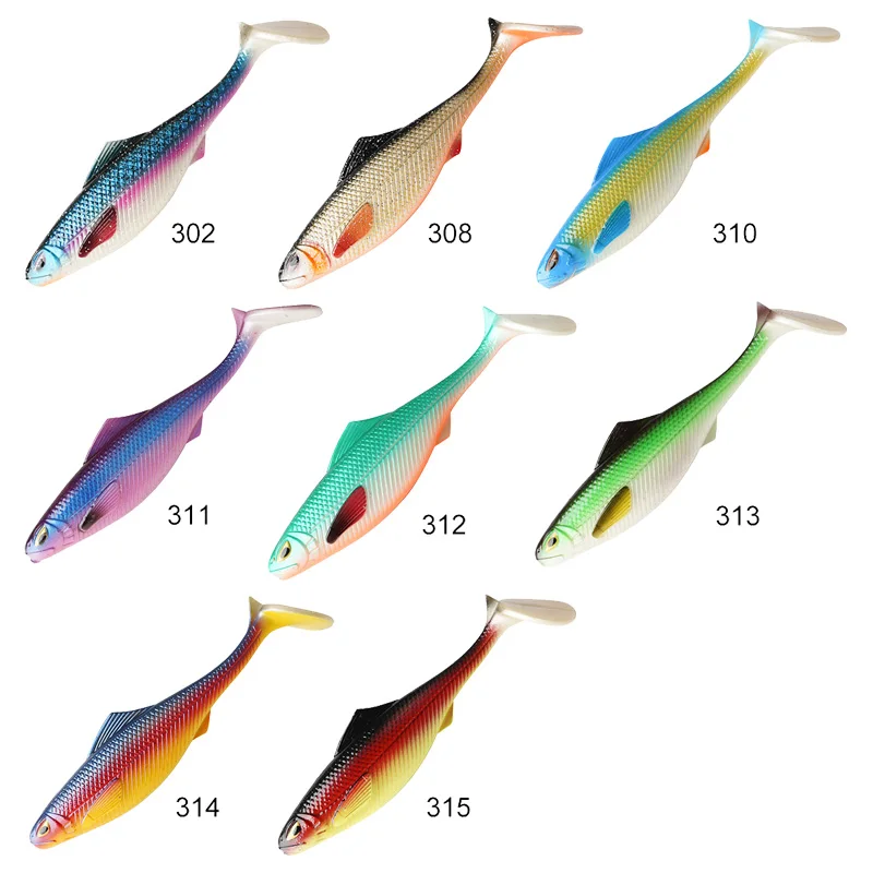 Noeby Pro Shad Swimbait-señuelo suave, 14cm, 27g, 18cm, 51g, 22cm, 104g, 27cm, 170g, Wobblers de silicona que se hunden, Lucio, gran juego - imagen 3