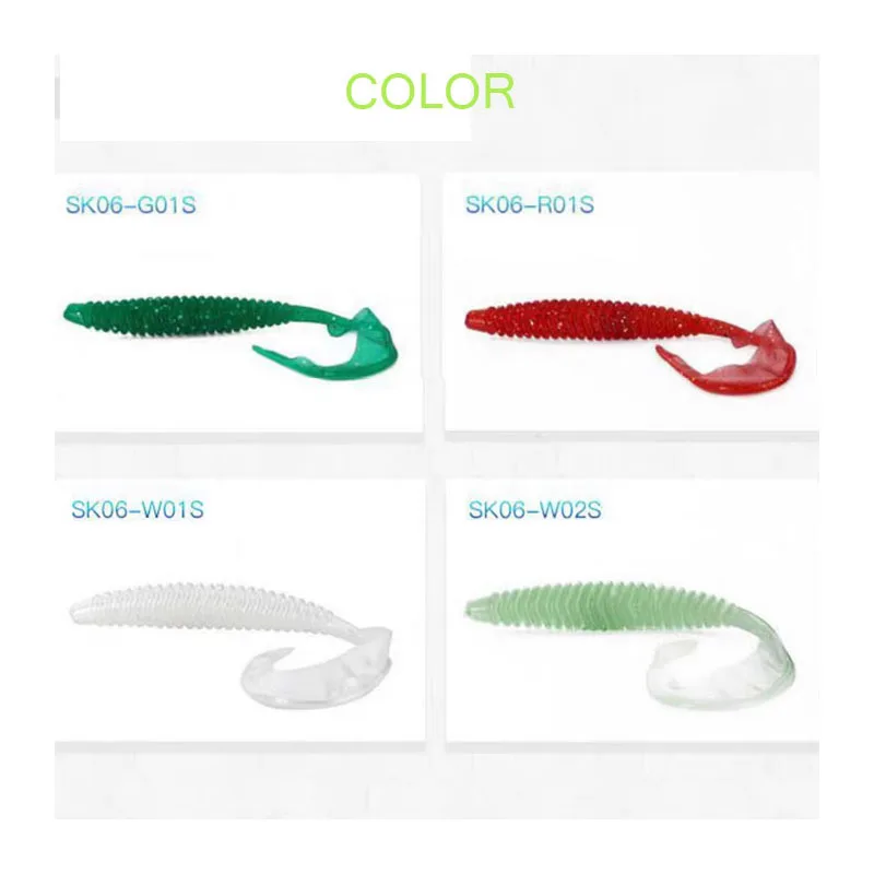 LUTAC-señuelo suave de alta calidad, 105mm, 2,8g, 4 colores, 10 unids/lote/paquete - imagen 5