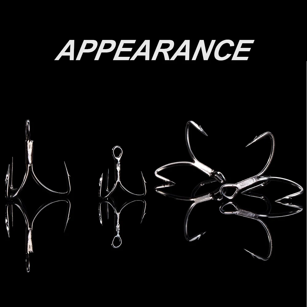 Hunthouse-anzuelos de pesca afilados de acero al carbono, equipo de aparejos de pesca, 5-8 unids/lote, 1/0 2 #4 #6 # - imagen 5