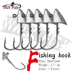 Jig Head WALK FISH con cola en T – Vinilo para lubina