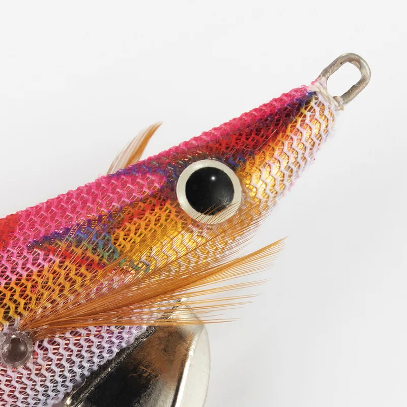 Señuelo luminoso de calamar, cabeza de anzuelo de calamar, pulpo, juego de Jig de mar, sepia, pesca de camarón leurre peche en mer flottant surface dur carnassier leure de pêche brochet - imagen 3