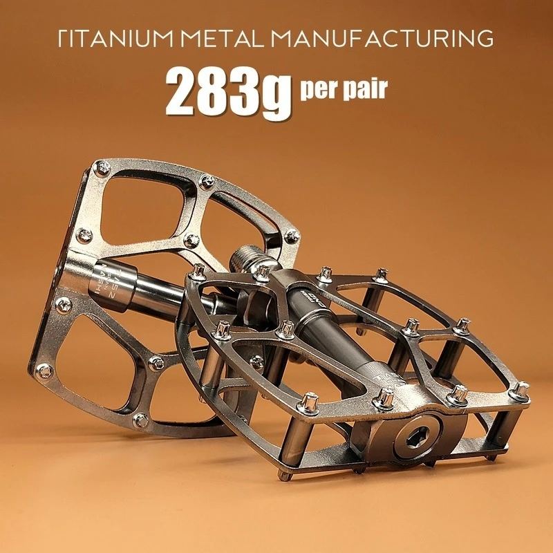 SHANMASHI Pedal Titanio Montaña – Rodamientos de Precisión Plegable - imagen 4
