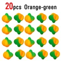 20pcs Orange Green