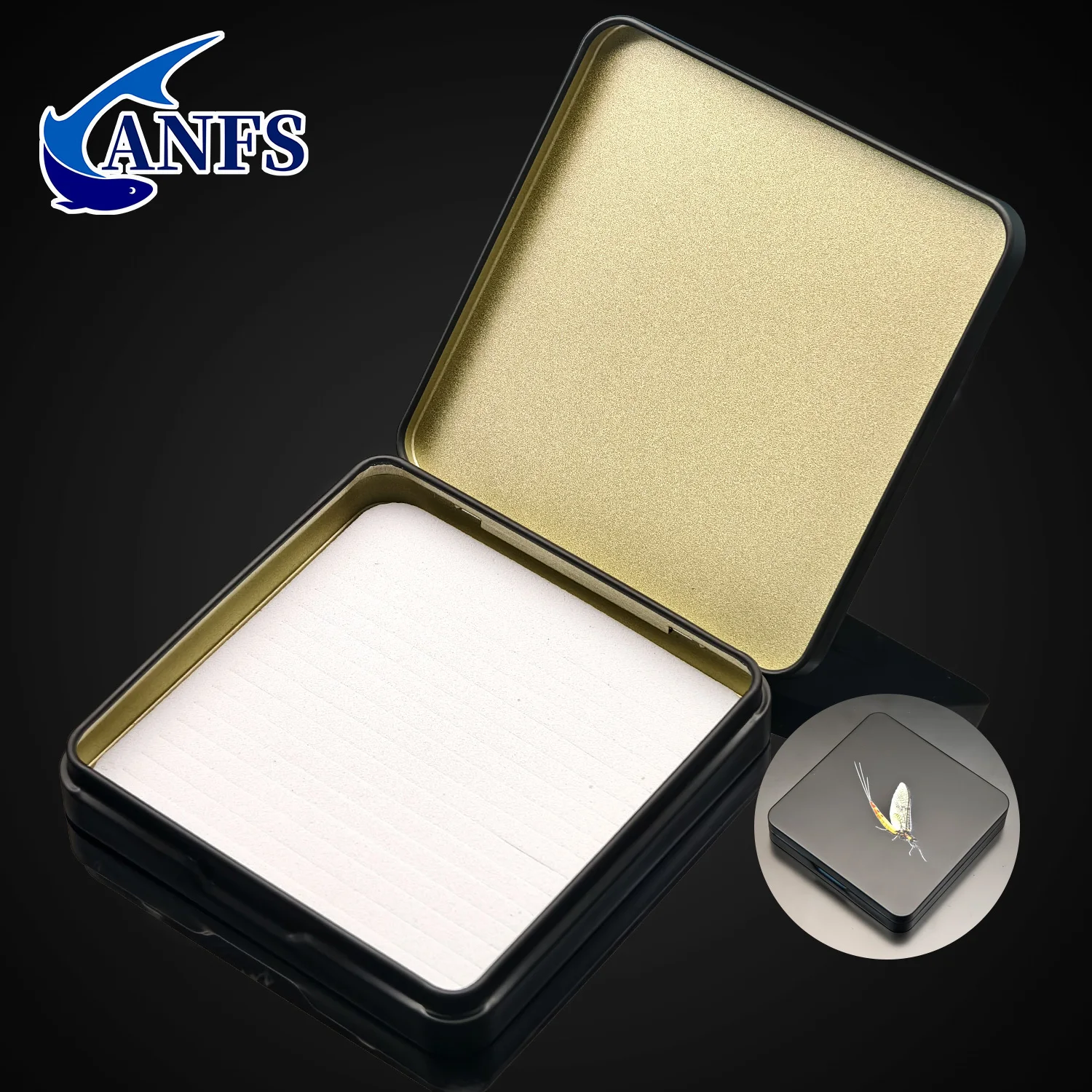 Caja Metálica ANFS para Moscas – Pesca en Agua Dulce y Mar - imagen 4