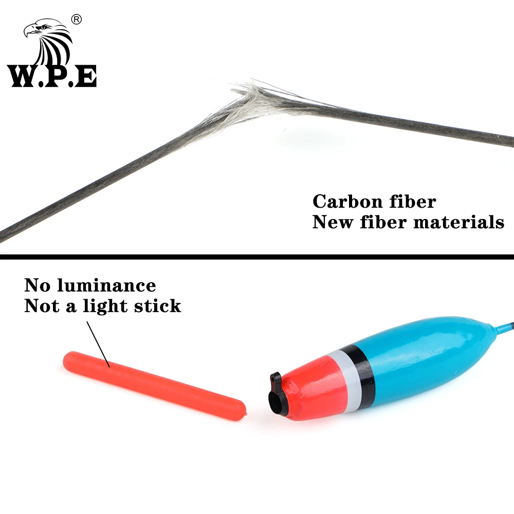 W.P.E-flotador de Pesca de tamaño 1g-6g, boya Vertical de abeto Barguzinsky, aparejos de Pesca, 10 unids/lote por paquete - imagen 3