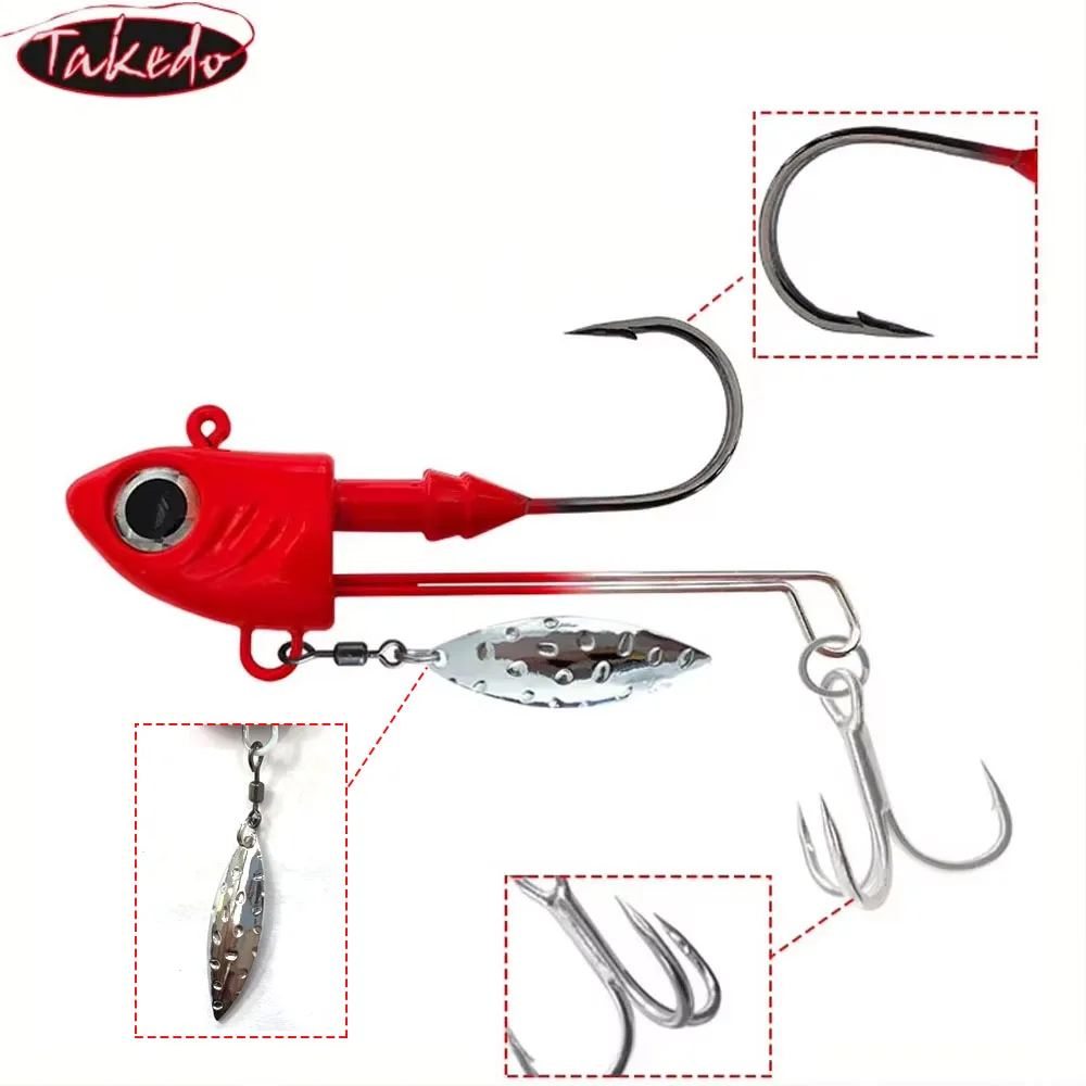 TAKEDO Señuelos VIB metálicos 10-40g – Lubina y perca - imagen 3