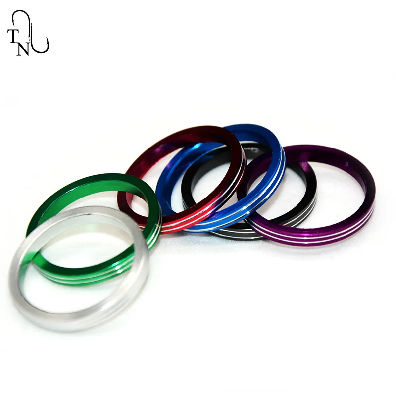 TN33 5 uds por bolsa, anillos de aluminio para construcción de caña, piezas de caña de pescar para caña de pescar, piezas de mantenimiento de reparación de construcción, accesorios DIY - imagen 5