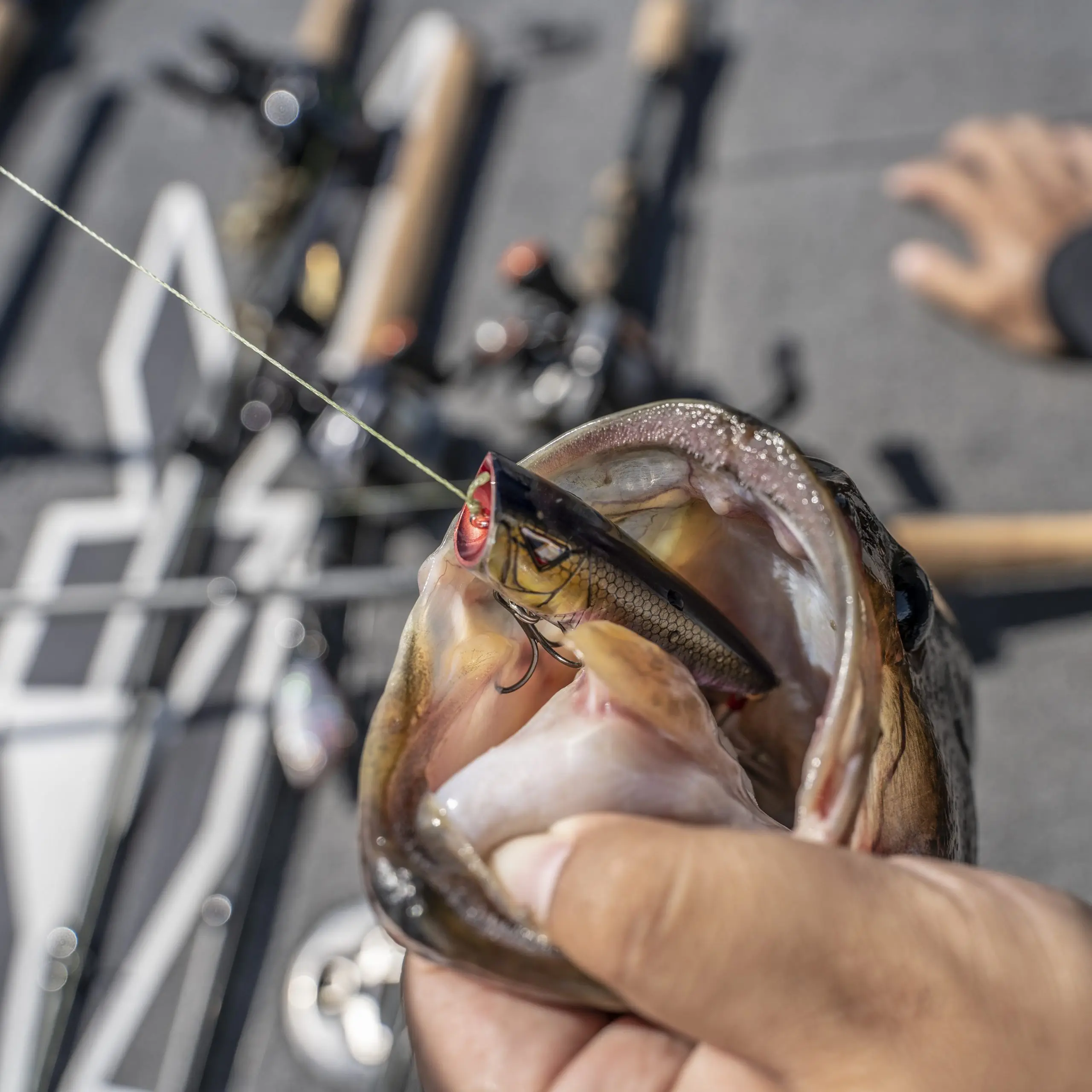 Cebo duro American ARK TP70 sistema de agua de escalada ondulada señuelo gancho de pluma cebo falso Popper multicolor 10,5g - imagen 3