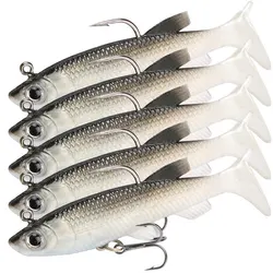 Vinilos de pesca 8cm con anzuelo – Señuelos blandos deportivos