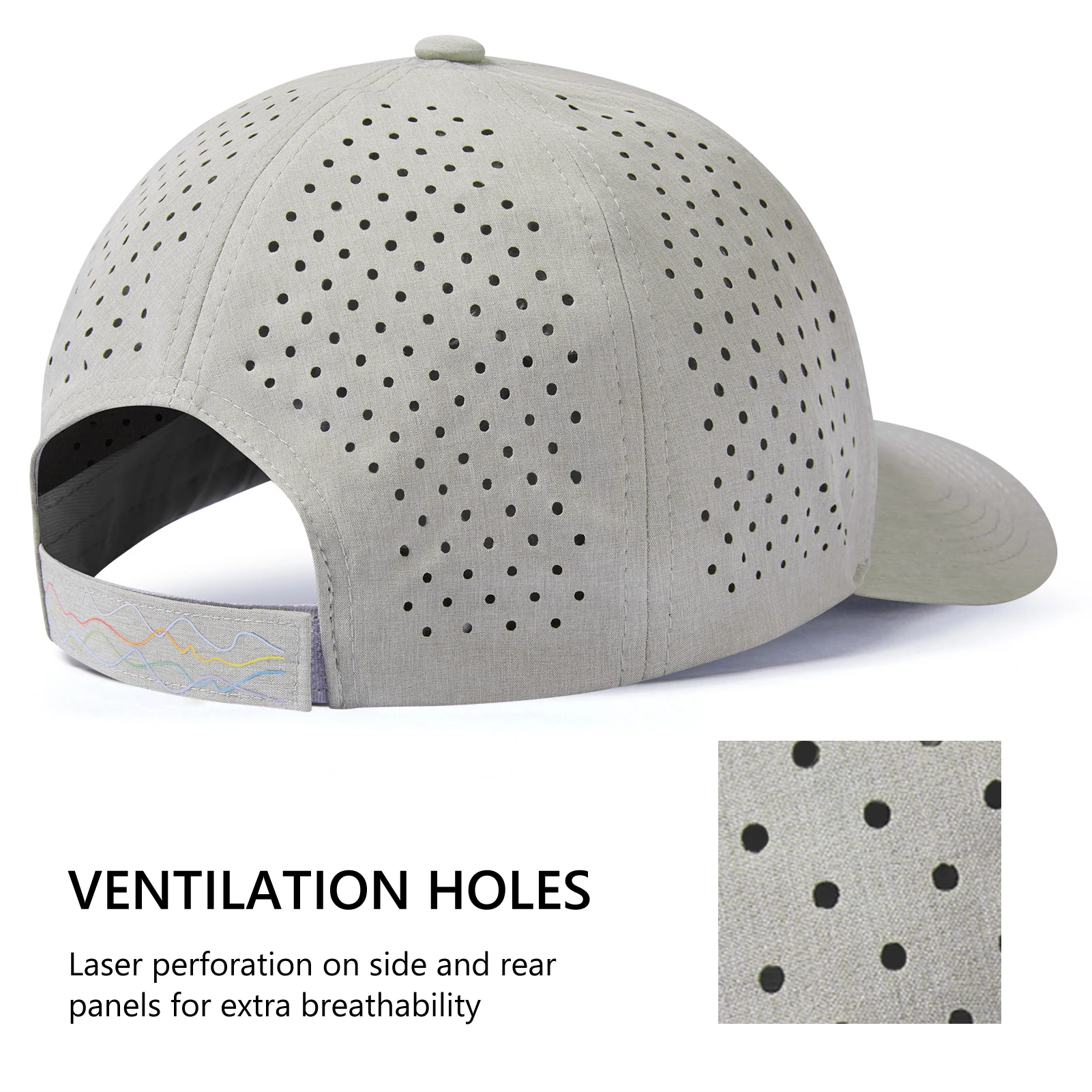 UPF-gorra de béisbol resistente al agua para hombre y mujer, gorro ligero y transpirable, para Golf, correr, barco y senderismo, 50 + - imagen 2