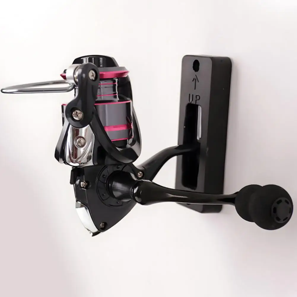 Soporte colgante para carrete de pesca, soporte de pared para carrete de pesca, estante de exhibición, organizador de almacenamiento de carrete giratorio para cabina de garaje - imagen 2