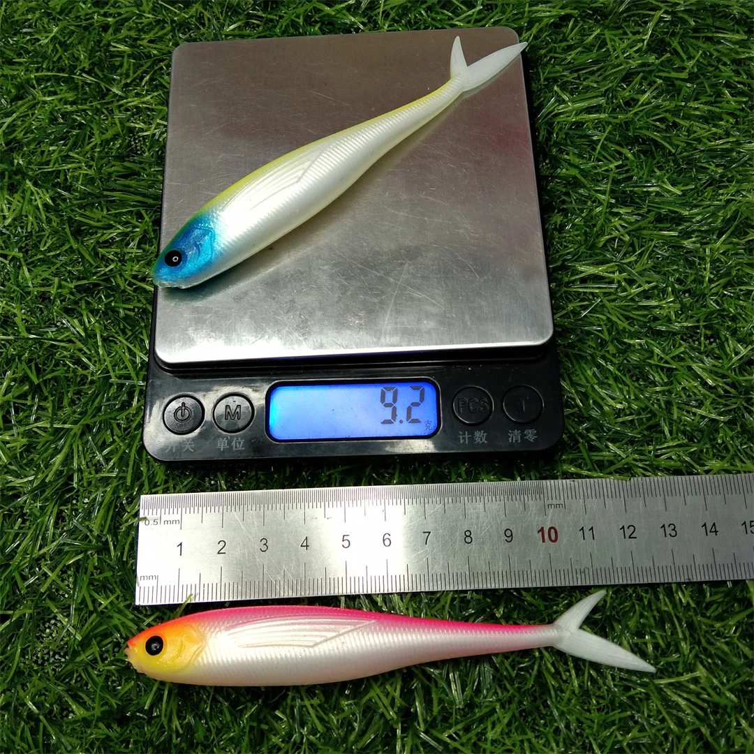 Swolfy, 2 uds., cebo flotante TPR suave, cebo para peces moscas, cebo para curricán, 11g, barco de pulpo, pesca en el mar, cebo suave Artificial de goma - imagen 5