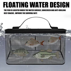 Cubo Plegable para Peces Vivos con Red – Secado rápido resistente
