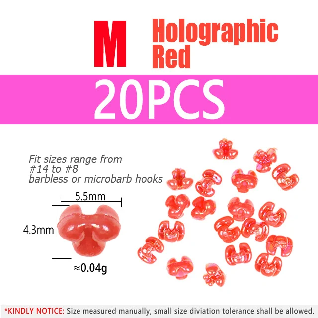 S2 Red 20pcs M