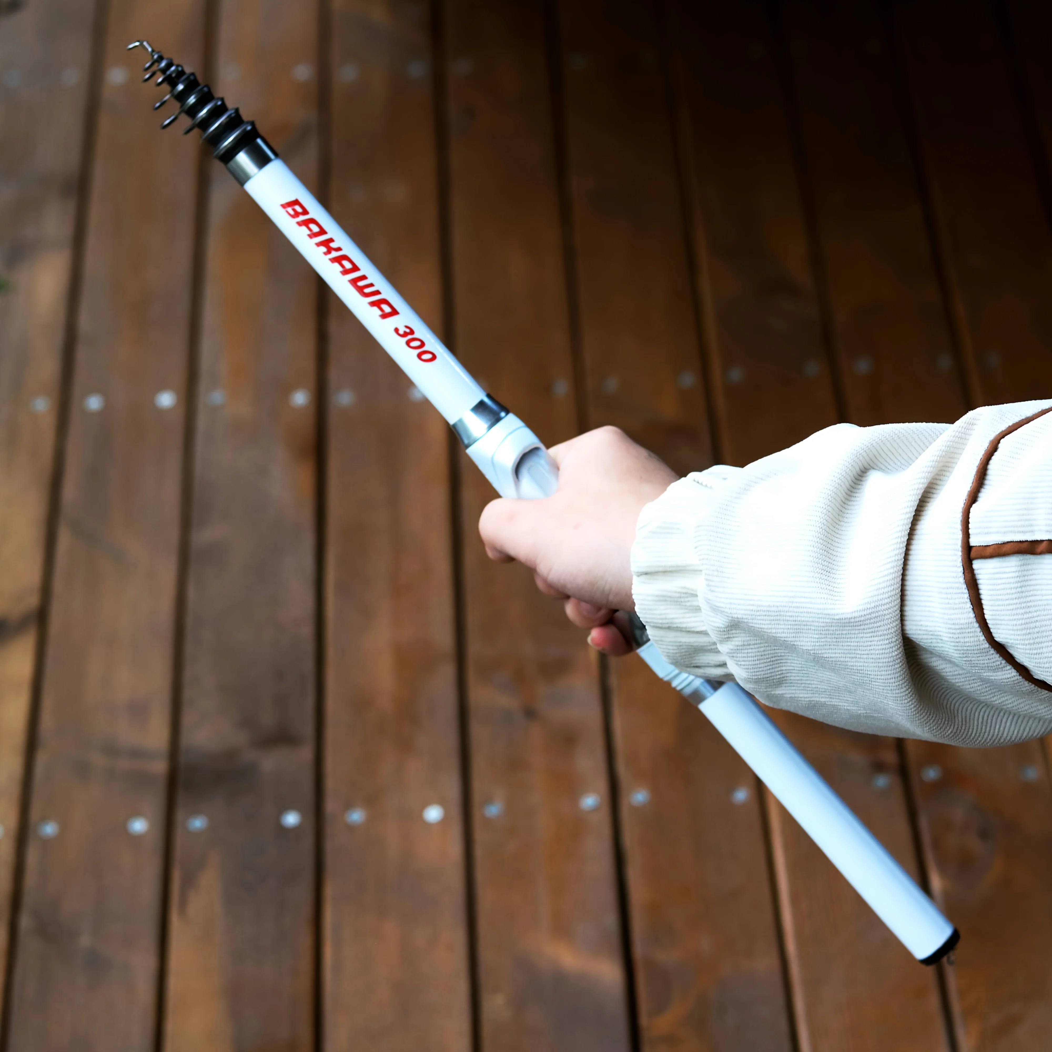 Cañas de pescar de fibra telescópica, caña de pescar giratoria, carpa de carbono, 1,5 M, 1,8 M, 2,1 M, 3,0 M, accesorios de aparejos de pesca de viaje