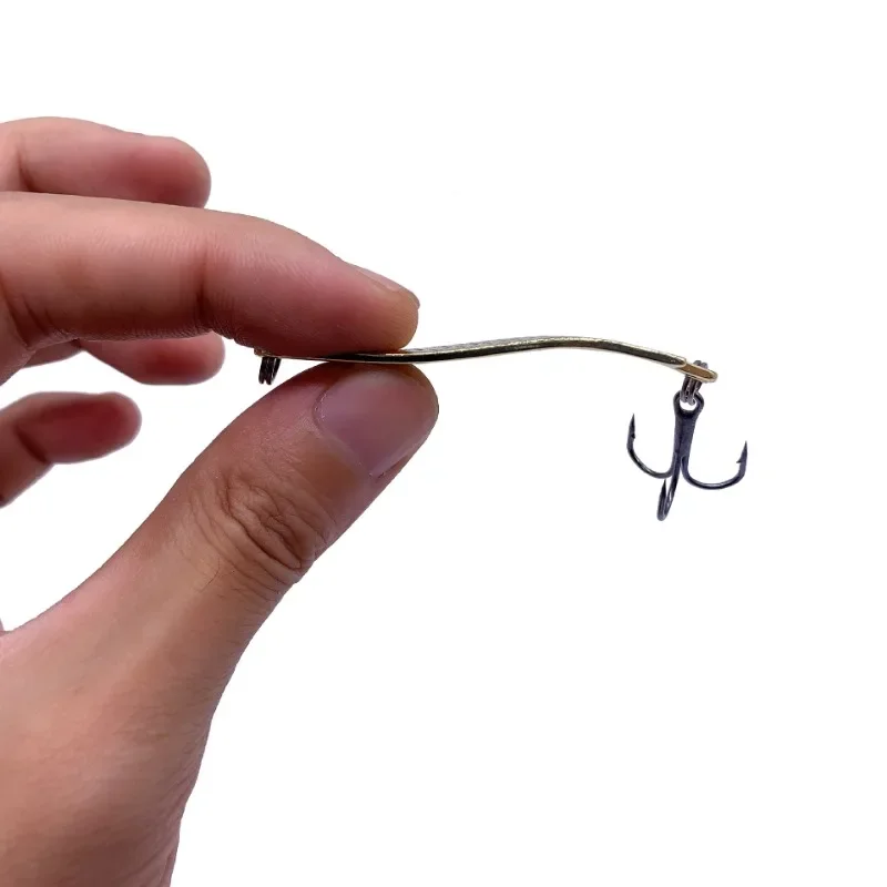 Luia purpurina dorada y plateada, cebo de pico de urdimbre, tipo cuchara VIB, piña, Metal - imagen 5