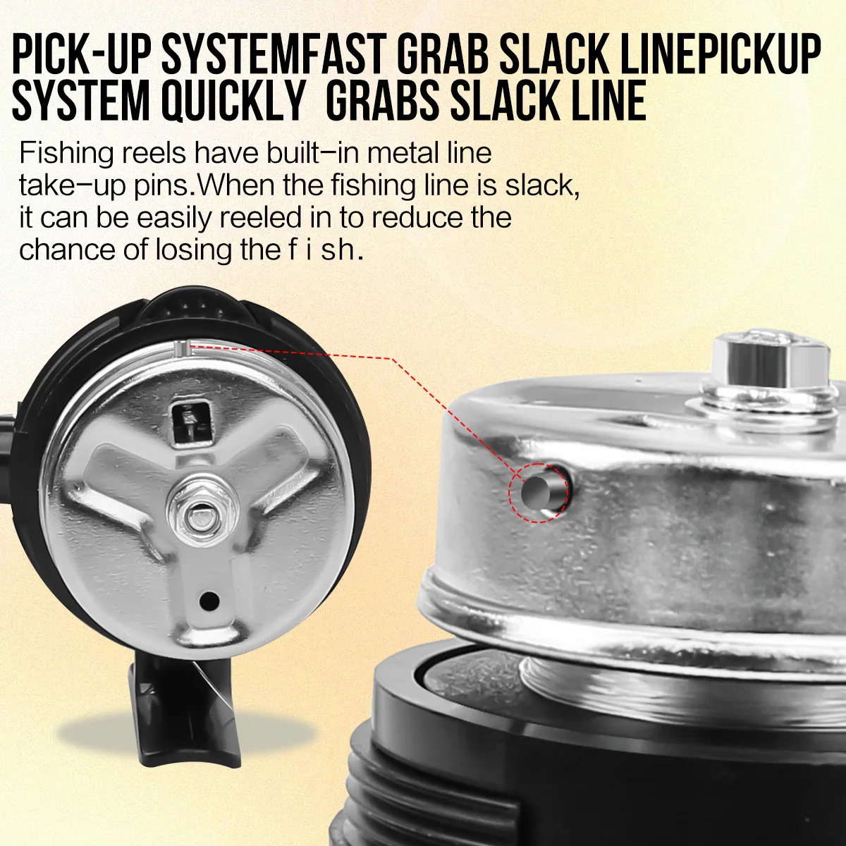 Carrete de pesca de alta calidad, arco, tirachinas, carrete giratorio, arpón de tiro cerrado, carrete de dardos, herramientas de caza para peces - imagen 3