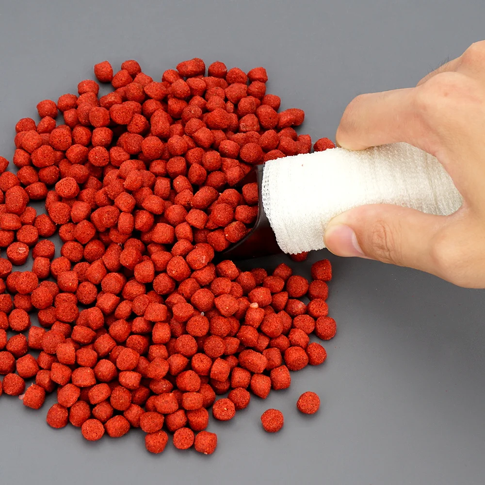 HIRISI 5M pesca de carpa PVA malla en tubo 18/25/37mm para cebo de pesca de disolución rápida alimentador de pesca de carpa accesorios de pesca - imagen 3