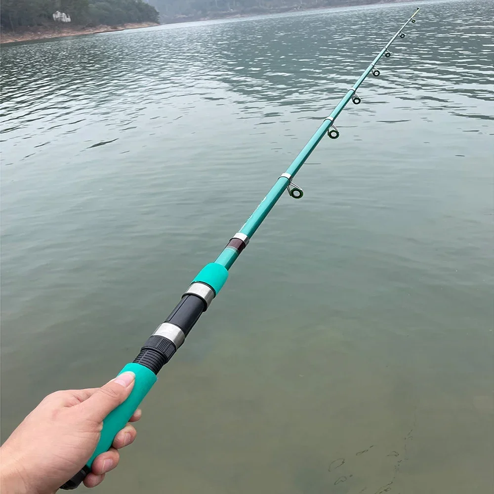 Mini cañas de pescar telescópicas de 1,8 m ~ 3,6 m, caña giratoria ultraligera de viaje para agua salada, aparejos de pesca de agua dulce plegados de 41cm-46cm - imagen 5