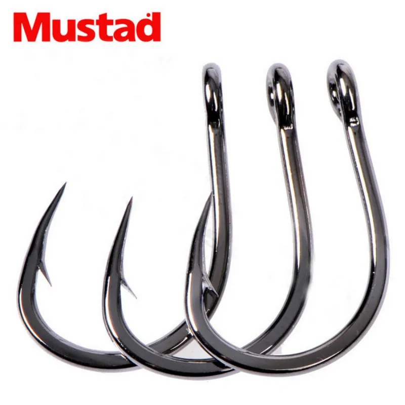 Mustad-anzuelo de Pesca Original, 10827 anzuelos fuertes, cebo vivo, tabla de hierro con púas, Pesca - imagen 4