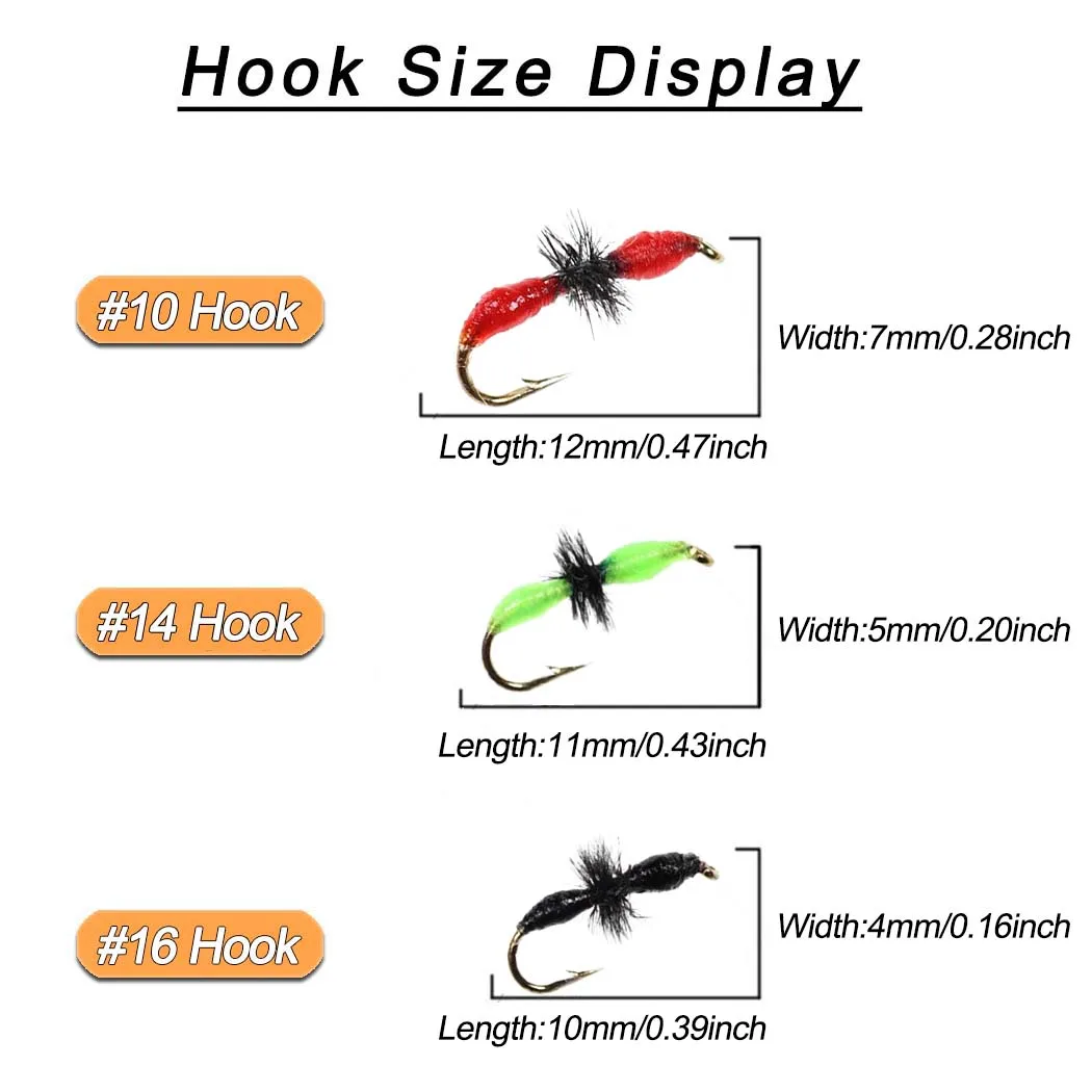 Señuelo Mosca Seca Multicolor para trucha y pesca con hormiga - imagen 4