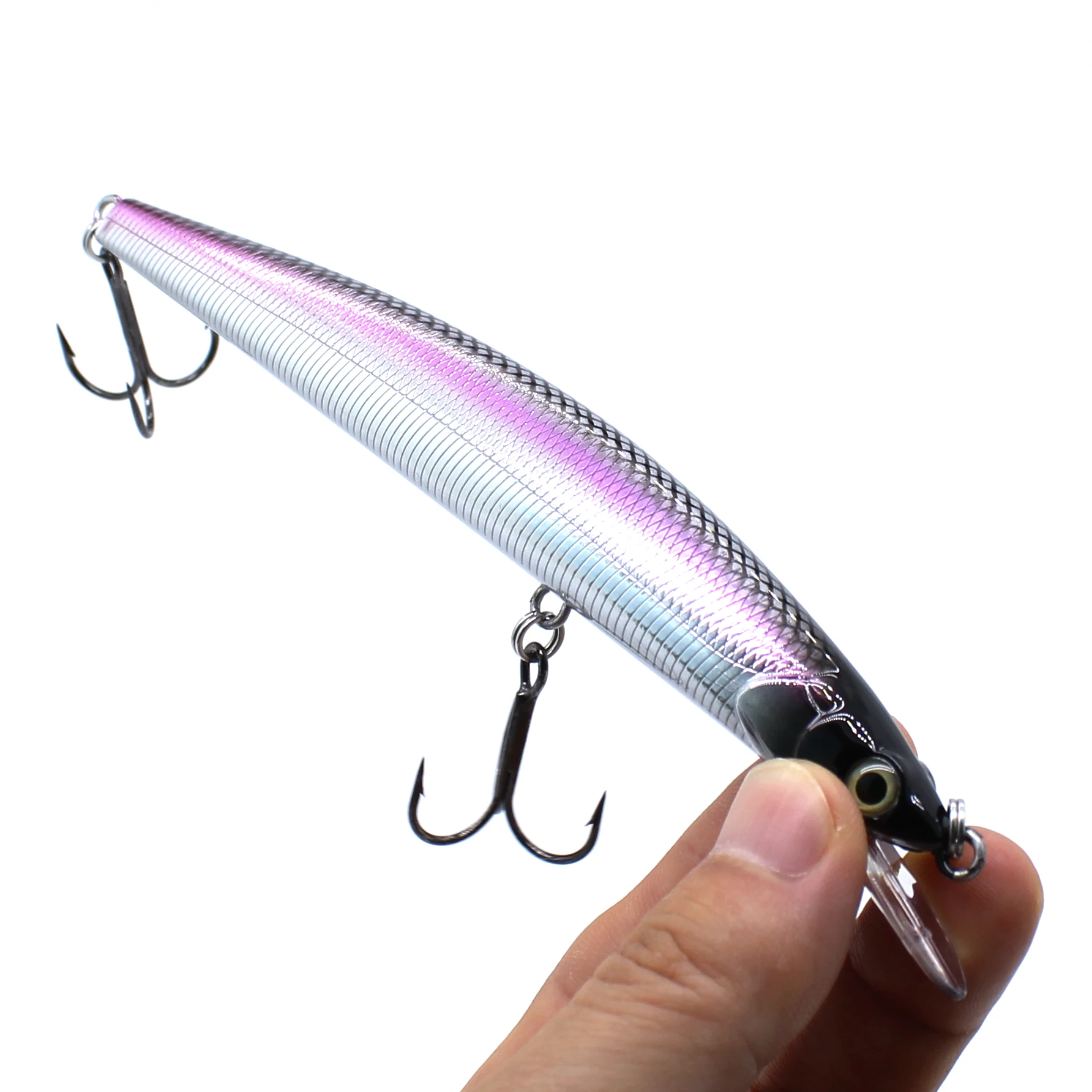 AOCLU-Minnow de pesca de agua salada flotante, 150mm, 25g, cebo duro, Jerkbait, señuelo de barco de aguas profundas, anzuelos triples VMC, calidad japonesa - imagen 5