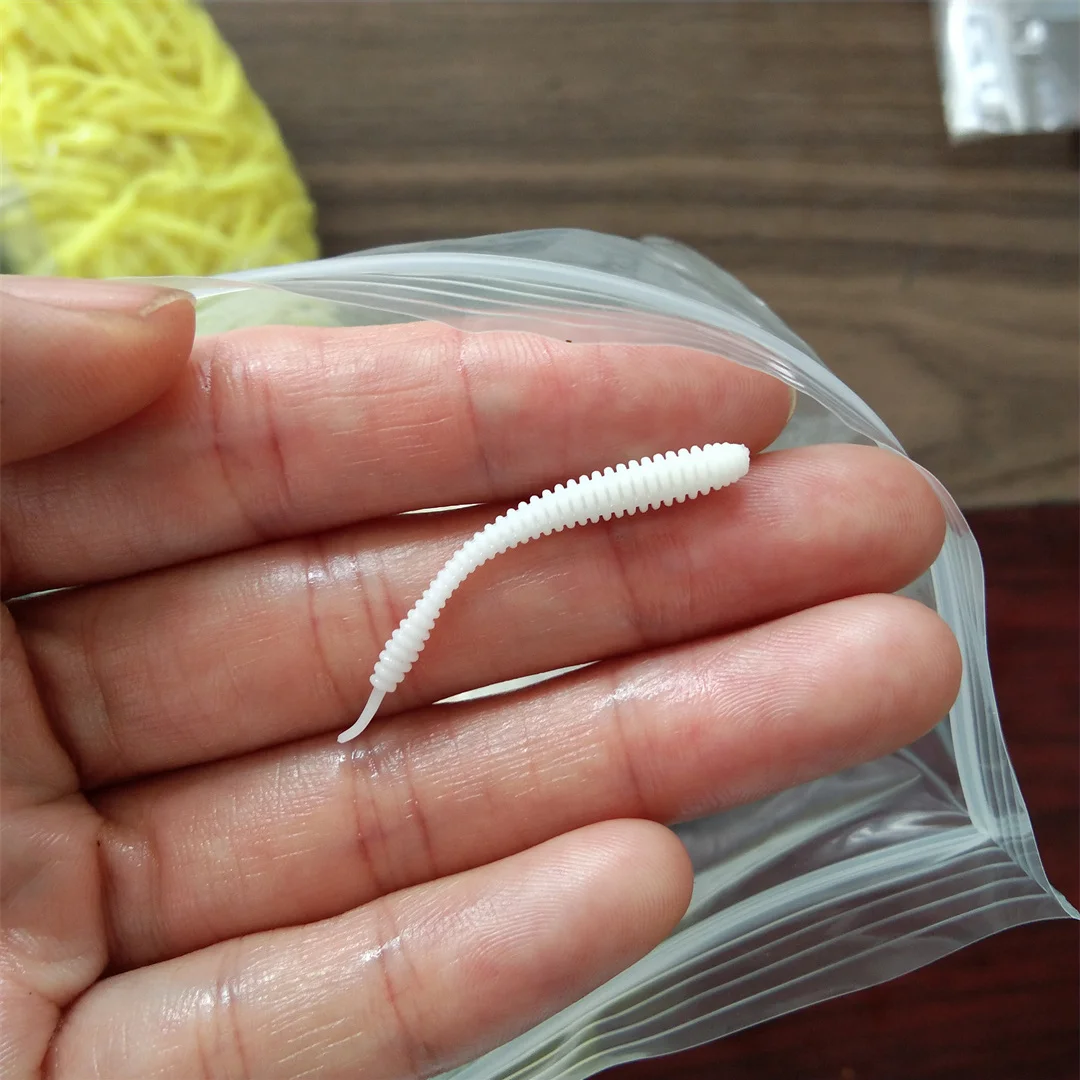 Swolfy 20pcs worm bait soft bait fishing lures Pesca carp fishing bass lure Isca artificial - imagen 3