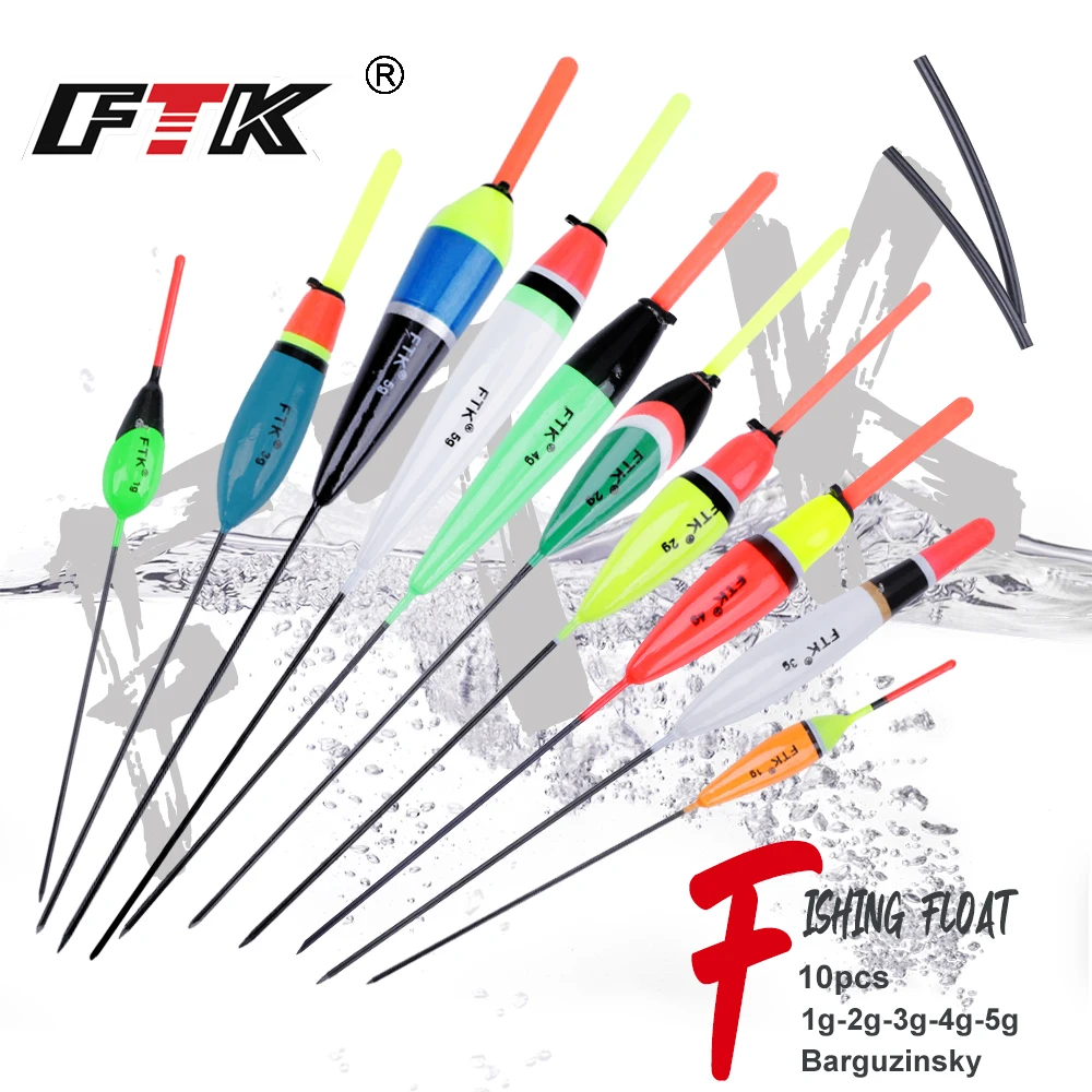 FTK-flotador de Pesca de 1-5g, boya Vertical, palo de luz, aparejos de Pesca, 10 unids/lote por paquete - imagen 2