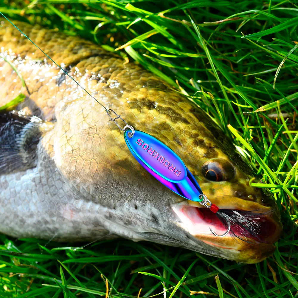 Cuchara metálica oscilante para swimbait artificial de lance largo - imagen 4