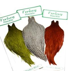 Plumas hackle gallo para moscas secas